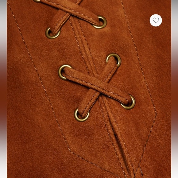 Frame tie up leather /suede pants. New w tags - Picture 9 of 10